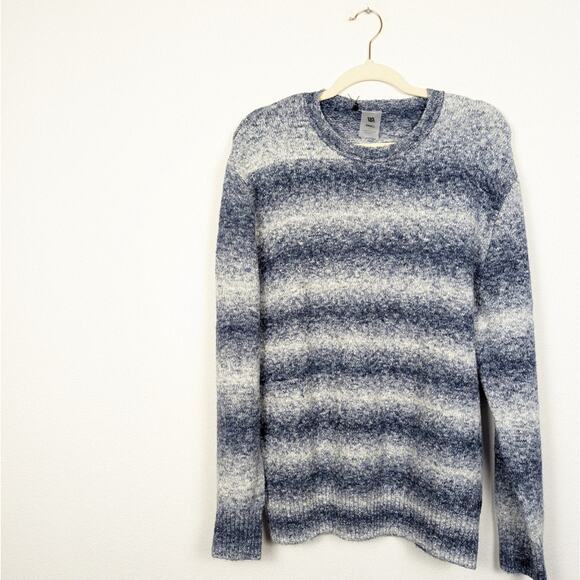 NWT VRST Men’s Navy Blue & White Relaxed Fit Striped Sweater Size S - Picture 3 of 8